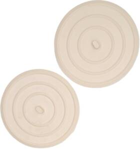 Handy Housewares 690770868803 Rubber Flat Suction Sink Stopper 2pc Set - Fits Most Standard Tub And Sho