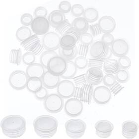 Haohaiblooms 783821839157 50pcs 5 Sizes Plastic Salt And Pepper Shaker Stoppers Reusable Bottle Stopp