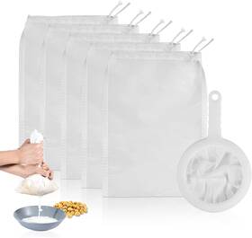 Hj-gl01-200m Haosens 6 Pack - 200 Mesh Fine Strainer And Nut Milk Bags Reusable Food F Hj-gl01-200m Haosens 6 Pack - 200 Mesh Fine Strainer And Nut Milk Bags Reusable Food F