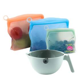 Sbf-x001 Harmonyhub 2-in-1 Rotating Colander Set Washing Bowl With Strainer And Handle Kitchen