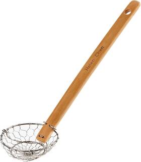 Harold Import Company Inc. 313103045039 Helen S Asian Kitchen Mini Spider Strainer Stainless Steel With Natural Bamboo