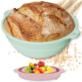 B0fgxtc7zv Hebeicrmy 2 Silicone Sourdough Proofing Baskets With Handles - Reinforced 9-inch Round
