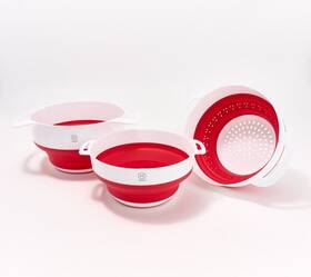 K90322 Henning Lee 736649838123 Set Of 3 Nestable Colander And Bowls Model