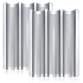 B0dy7szdj6 Hesanzol Baguette Pans 15 Inch X11 Carbon Steel Nonstick 2-pack Perforated Bread Tra