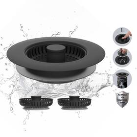 Hkd-11s0p-ba02-001-mb Hibbent All Metal Stainless Steel 3 In 1 Kitchen Sink Drain Strainer Upgraded S
