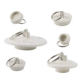 Sinkstopper-6p Hibbent 6 Pieces Drain Stopper Rubber Kitchen Sink Plug With Pull Ring For Bathtub