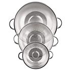 Hlm-colander-3 Lm Stainless Steel Strainer Mesh Colander Set Basket Pasta Rice Hlm-colander-3 Lm Stainless Steel Strainer Mesh Colander Set Basket Pasta Rice