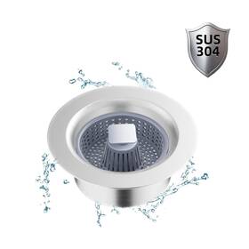 Xsd-1 Hnyuanjian 304 Stainless Steel Sink Strainer Basket With Stopper Lid 3.5 Inch Drain