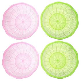 1t51826qv2337 Holidyoyo Plastic Strainer Colander 4pcs Fine Mesh Rice Washer Food Safe Vegetable