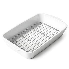 B0dxc8p6qp Hombene Dinnerware Not Only For Dinner 3.3 Quart Ceramic Baking Dish White Casserole Lasagna Pan Oven Safe Ba