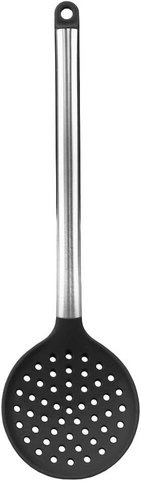 Kt37145 Home Basics Stainless Steel Solid Kitchen Utensil Skimmer 13.75 Inch X