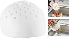 Sh3579 Home-x Silicone Can Colander Strainer - Flexible Small White