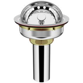 Homer 774827962239 3-1/2 Kitchen Sink Drain Assembly With Strainer Basket/drain Stopper Re