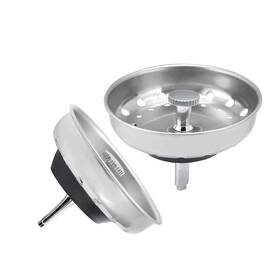 B-002 Homer 2 Pcs Stainless Steel Kitchen Sink Basket Strainer Replacement For 3-1/