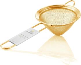 Fs015g Homestia Fine Mesh Strainer For Kitchen 304 Stainless Steel Sieve 1pc Gold