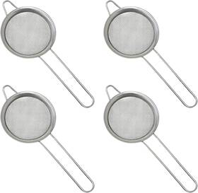 Tea-strainers-steel-4 Honbay 4pcs 3.15 Inch Small Tea Strainers Mini Cocktail Strainer Stainless Steel