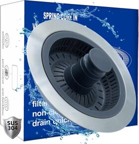 Housify 445051994978 3in1 Kitchen Sink Drain Strainer Stopper Stainless Steel Plug Housify 445051994978 3in1 Kitchen Sink Drain Strainer Stopper Stainless Steel Plug