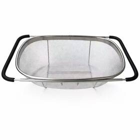 Hpngal 713612673653 Premium Quality Over The Sink Stainless Steel Oval Colander With Fine Mesh 6