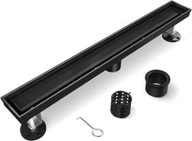 F3036 Htoh Black Shower Drain 36 Inch Linear Removable Tile Insert Grate 2in1 Bathroom F3036 Htoh Black Shower Drain 36 Inch Linear Removable Tile Insert Grate 2in1 Bathroom