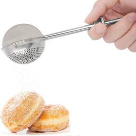 Hulisen 445042193137 Flour Duster For Baking One-handed Operation 304 Stainless Steel Powde