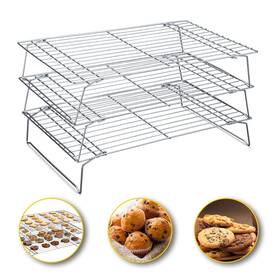 B0crv6sdsh Hunnycook Cooling Racks 3pcs 10x16 Inch Stackable Stainless Steel Wire For Baking