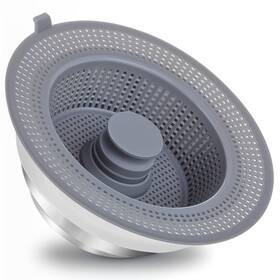 Ht-kch-3-in-1 Huntonry 3 In 1 Kitchen Sink Drain Strainer And Stopper Combo 304 Stainless Steel Pop