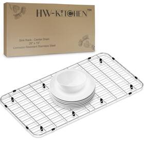 Hw-kitchen 768173708924 28 Inch X 15 Sink Protector For - Stainless Steel Rack