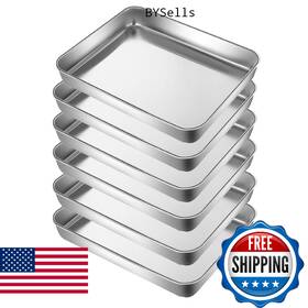 B0dxftf9vq Hytk Small Cookie Baking Sheet Pans Stainless Steel 304 Tiny Serving Tray 12.4 X