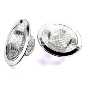 6220 Iafand 2pcs Metal Sink Strainer Bathtub Drain Hole Hair Catcher Filter Trap