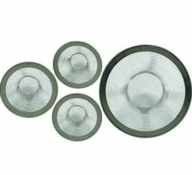 Ideal Kitchen 088168300347 4 Pc Mesh Sink Strainer Set Drain Bathroom Tub Small Parts Cleaner