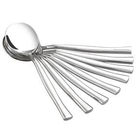 8541930562 Idomy Idotry Round Soup Spoon Stainless Steel Bouillon Set Of 12