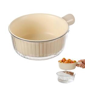 Iensen 784490204451 2-piece Small Colander Set Perfect For Washing Fruits And Vegetables Bpa-free