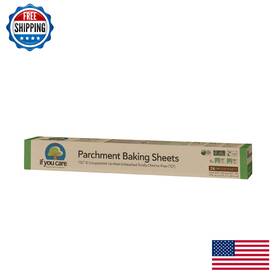 B000famurq If You Care Parchment Paper Baking Sheets 12 Pack Unbleached Chlorine-free Greas