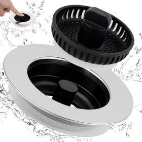 Ifealclear 313104232278 Kitchen Sink Drain Strainer Stopper 3-in-1 For Standard 3