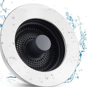 Ifabsabs220p-cor01 Ifealclear 3-in-1 Kitchen Sink Drain Strainer Stopper Stainless Steel Wrapped Pop Up Si