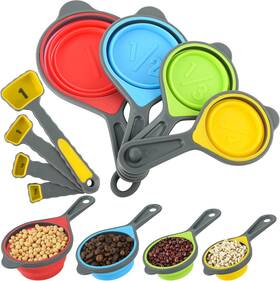 Iff1031 Iffmyjb Collapsible Measuring Cups And Spoons Set 8 Pcs G Yelow Iff1031 Iffmyjb Collapsible Measuring Cups And Spoons Set 8 Pcs G Yelow