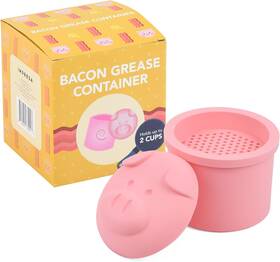Impresa 313113652685 Extra Large Pink Pig-shaped Kitchen Grease Dripping Dispose Container Strainer Impresa 313113652685 Extra Large Pink Pig-shaped Kitchen Grease Dripping Dispose Container Strainer