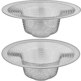 Inc. 445028413464 2 Pack - 4.5 Inch Top / 3 Mesh Basket Kitchen Sink Drain Strainer Stainless Steel