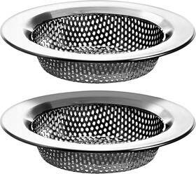 Inc 445055544506 2 Pack - 4.5 Inch Top / 3 Basket Kitchen Sink Drain Strainer Large Food Ca