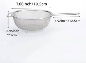 .inc 744110531725 Stainless Steel Fine Mesh Strainer With Sturdy Handle Grip And Base - 7.5 Inc .inc 744110531725 Stainless Steel Fine Mesh Strainer With Sturdy Handle Grip And Base - 7.5 Inc
