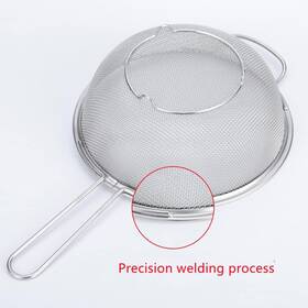 .inc 744759897251 Stainless Steel Fine Mesh Strainer With Sturdy Handle Grip And Base - 7.5 Inc