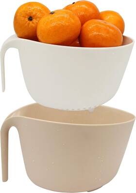 Mxl009 Inc. Kitchen Colander And Strainer Bowls Set 2 In 1 Fruit Vegetable Washing Basket Fo Mxl009 Inc. Kitchen Colander And Strainer Bowls Set 2 In 1 Fruit Vegetable Washing Basket Fo