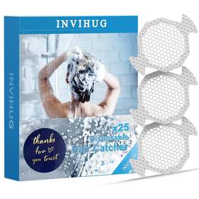 Hc-02k-3.5 Invihug 25 Pack Disposable Shower Drain Hair Catcher Mesh Stickers Catch