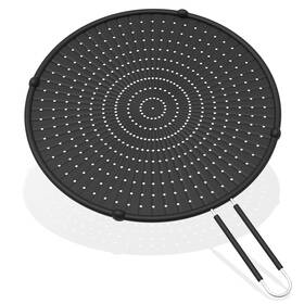 Inyou 730229522334 Silicone Splatter Screen For Frying Pan Suitable 12.6 Inch Black
