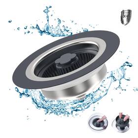 Ircpen 783296215111 3 In 1 Kitchen Sink Drain Strainer Stopper Upgraded Anti Clogging Pop Up S Inch