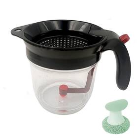 Itechpanda 611285134245 Fat Separator With Bottom Release Dish Brush Food Strainers Oil Separat