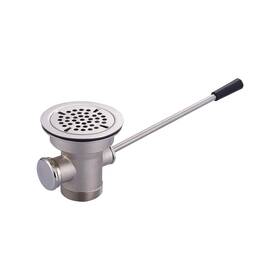 Vpp10-2-l Iviga Commercial Sink Drain 3-1/2 Inch Opening Waste Valve - Brass Kitchen