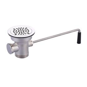 Vpp10-2-t Iviga Commercial Sink Drain 3-1/2 Inch Opening Waste Valve - Brass Kitchen