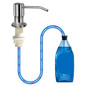 Izolor 757255983397 Soap Dispenser For Kitchen Sink Brushed Nickel Countertop