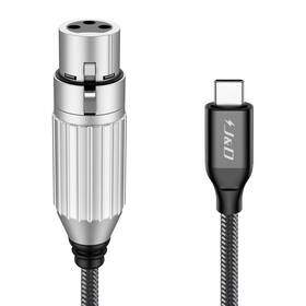 J&d 840371300893 Usb C To Xlr Microphone Audio Cable Braided Female Micropho J&d 840371300893 Usb C To Xlr Microphone Audio Cable Braided Female Micropho